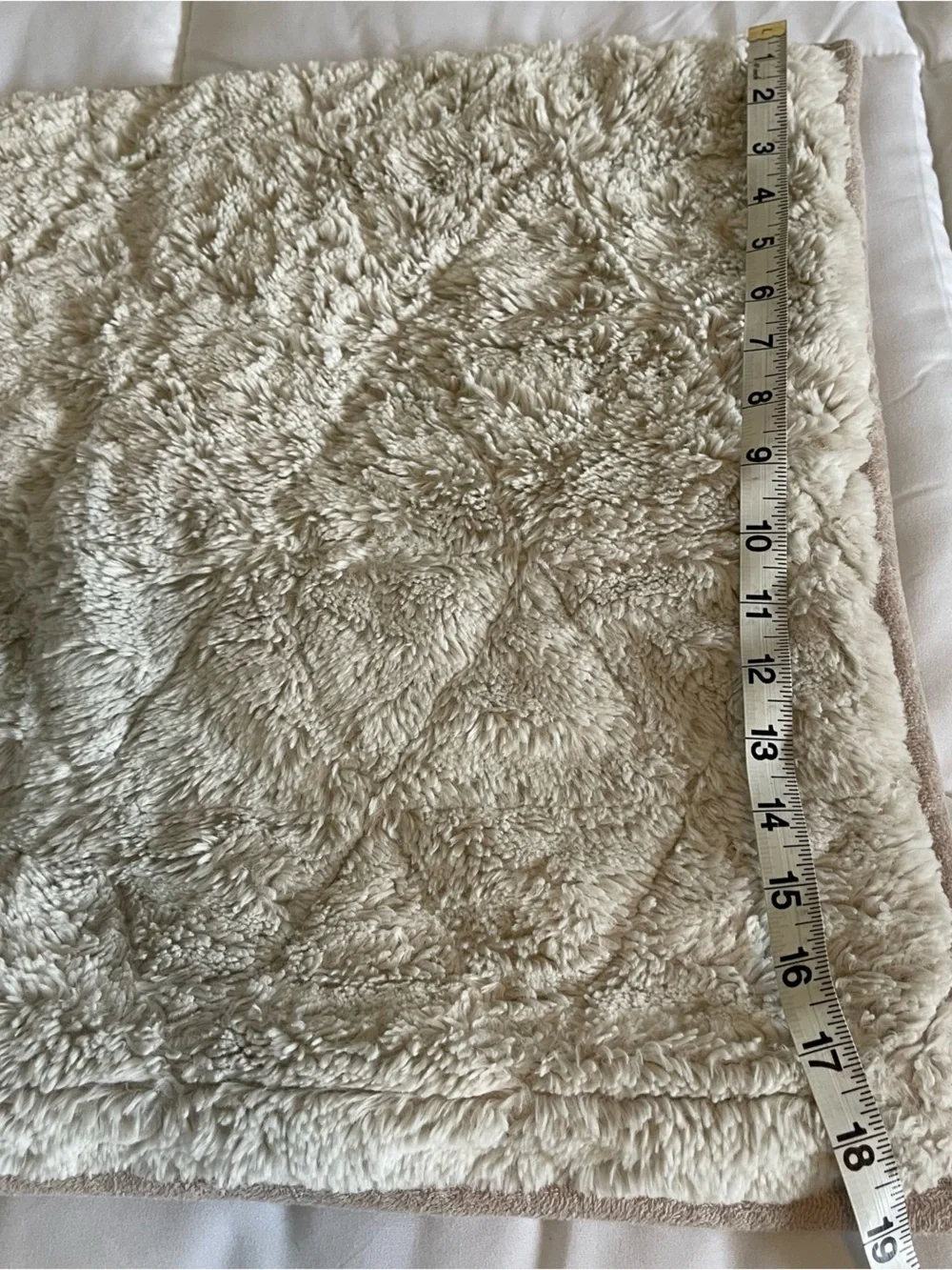UGG Cream Faux Fur pillow cover